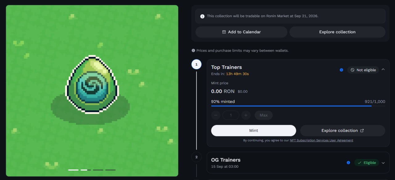 @cryptowebz: Сегодня не спим 💤

Напоминаю для тех, кто попал в OG Trainers на минт Yakkamon —